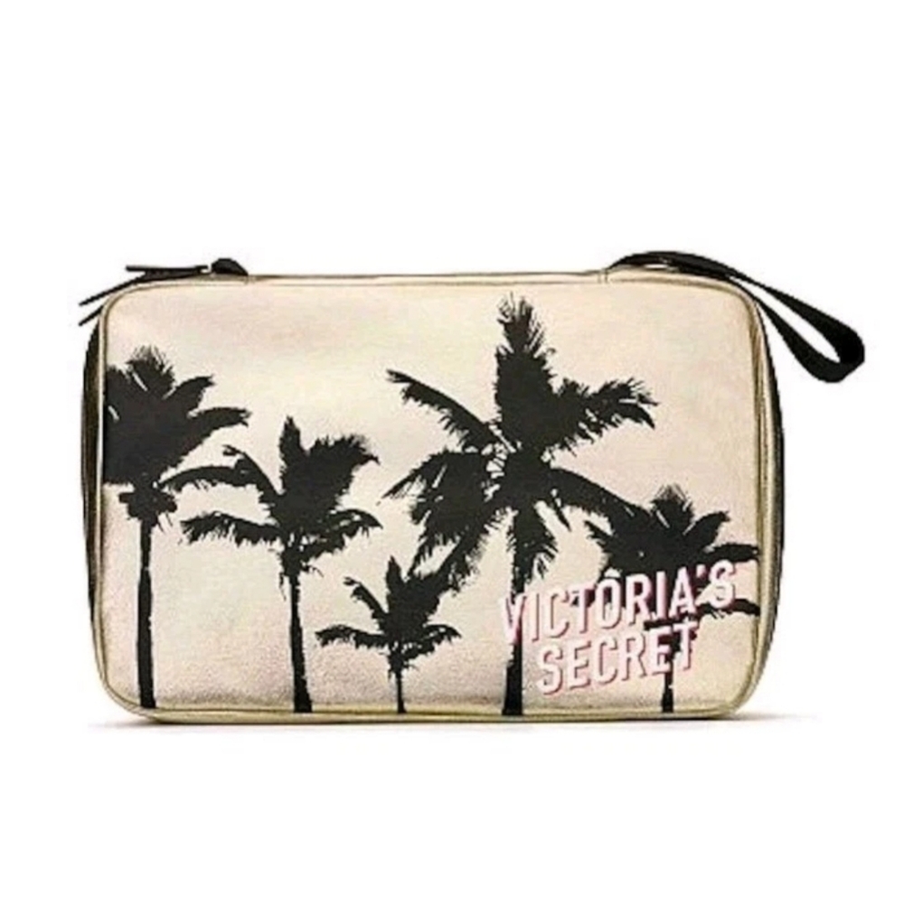 Victoria's Secret Jet setter Palm Tree Travel Hanging Cosmetic Toiletry Bag NWT